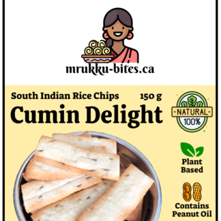 South Indian Rice Chips Cumin Delight front label